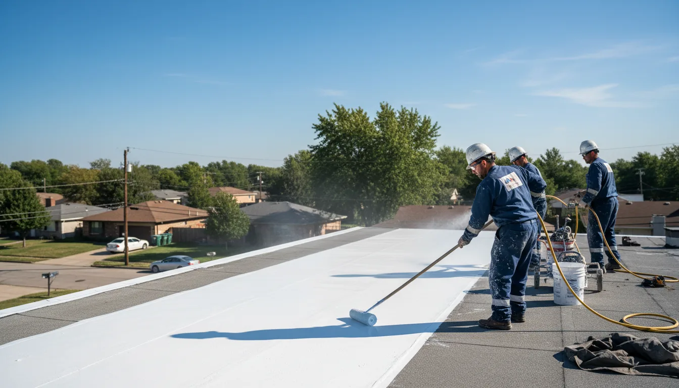 Commercial roof coating in Huddy, KY near me